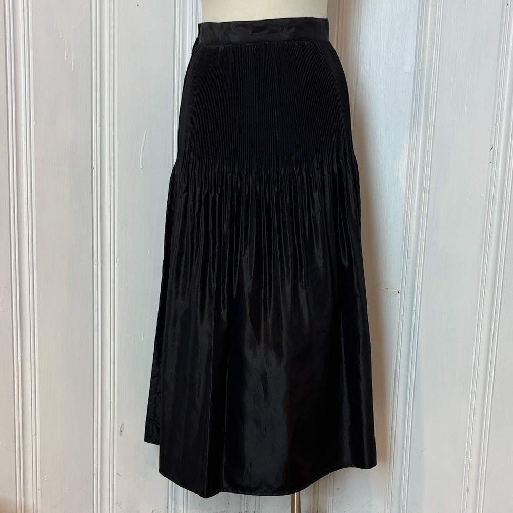 MARC ALLAN Vintage Pleated Midi Skirt – Size Small (Approx.)